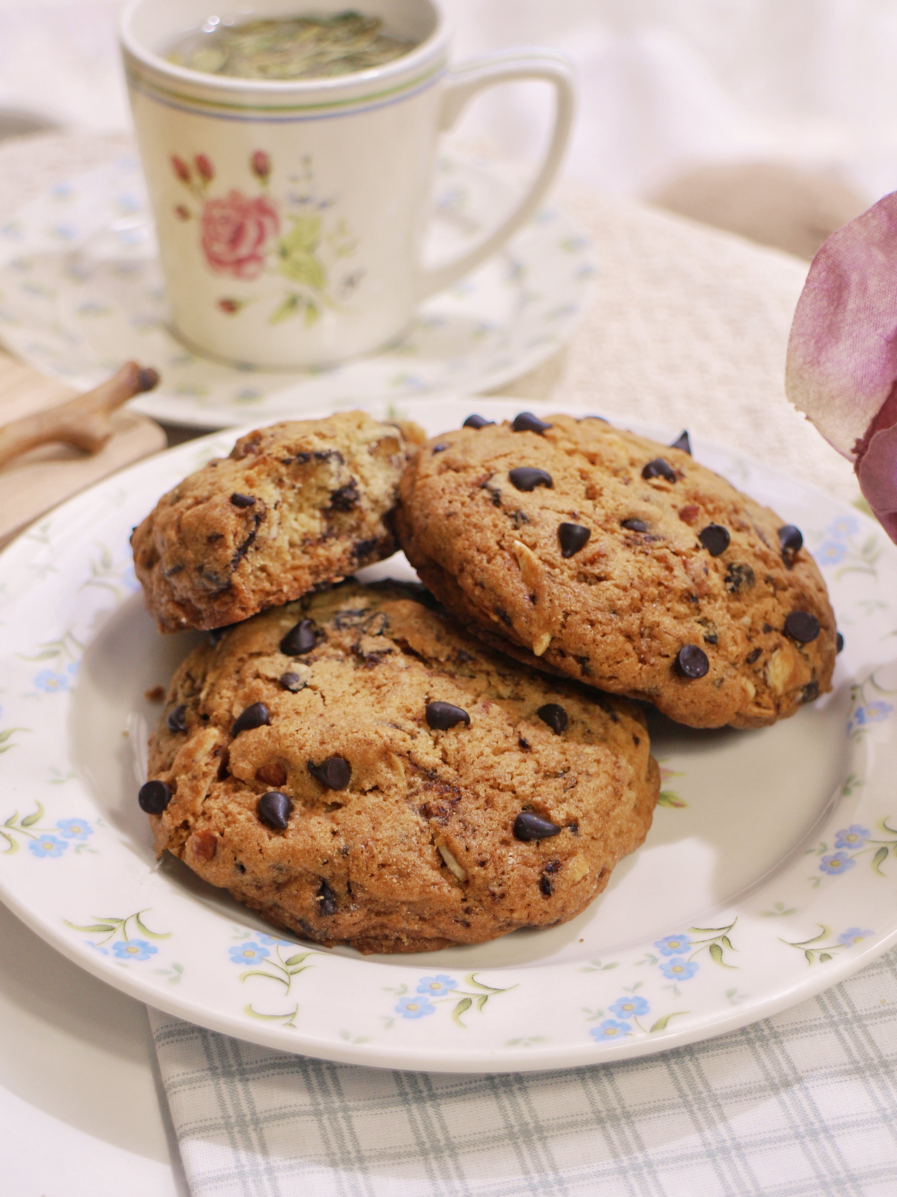 Chocolate Nut Soft Cookies