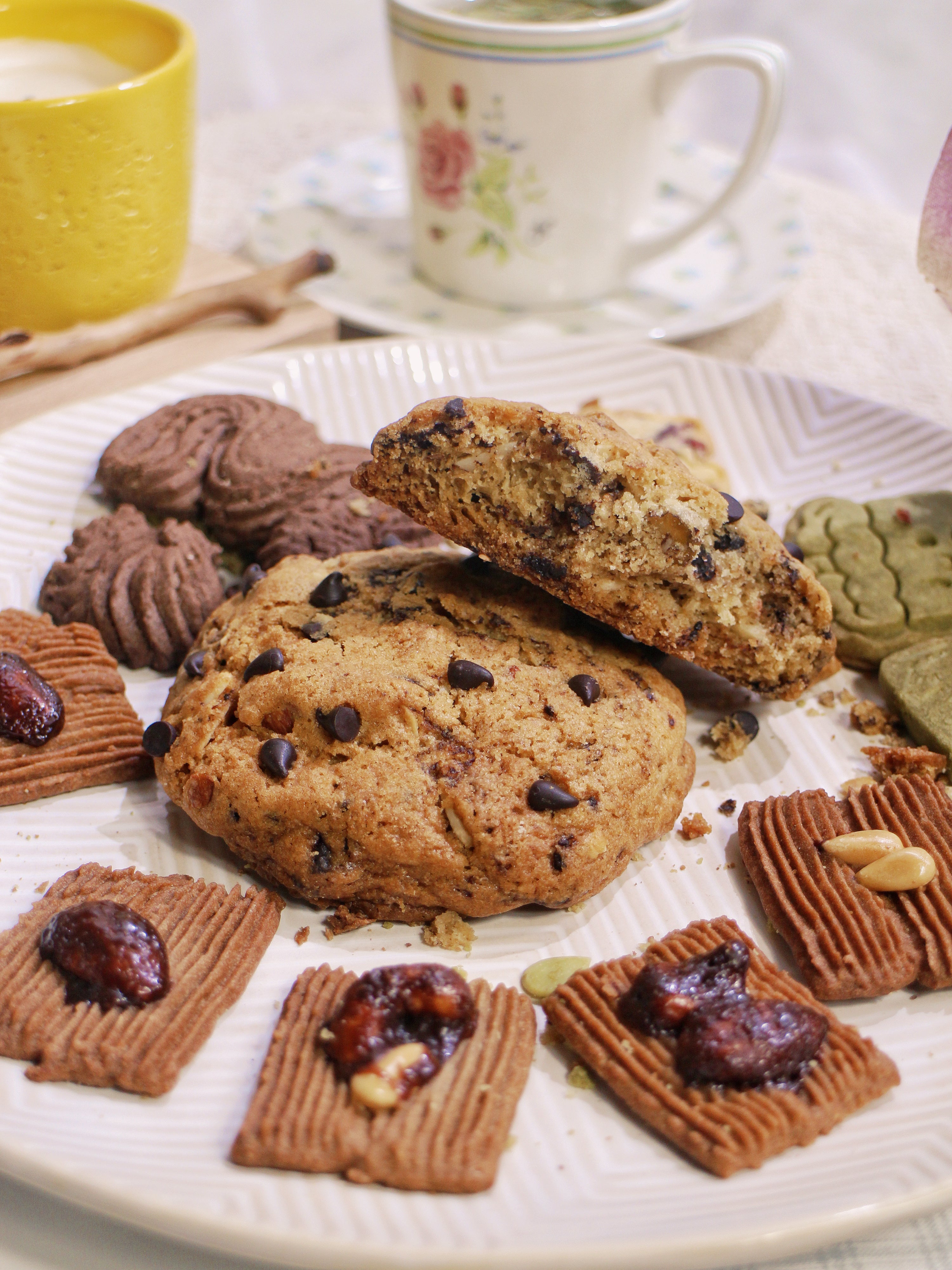 Chocolate Nut Soft Cookies