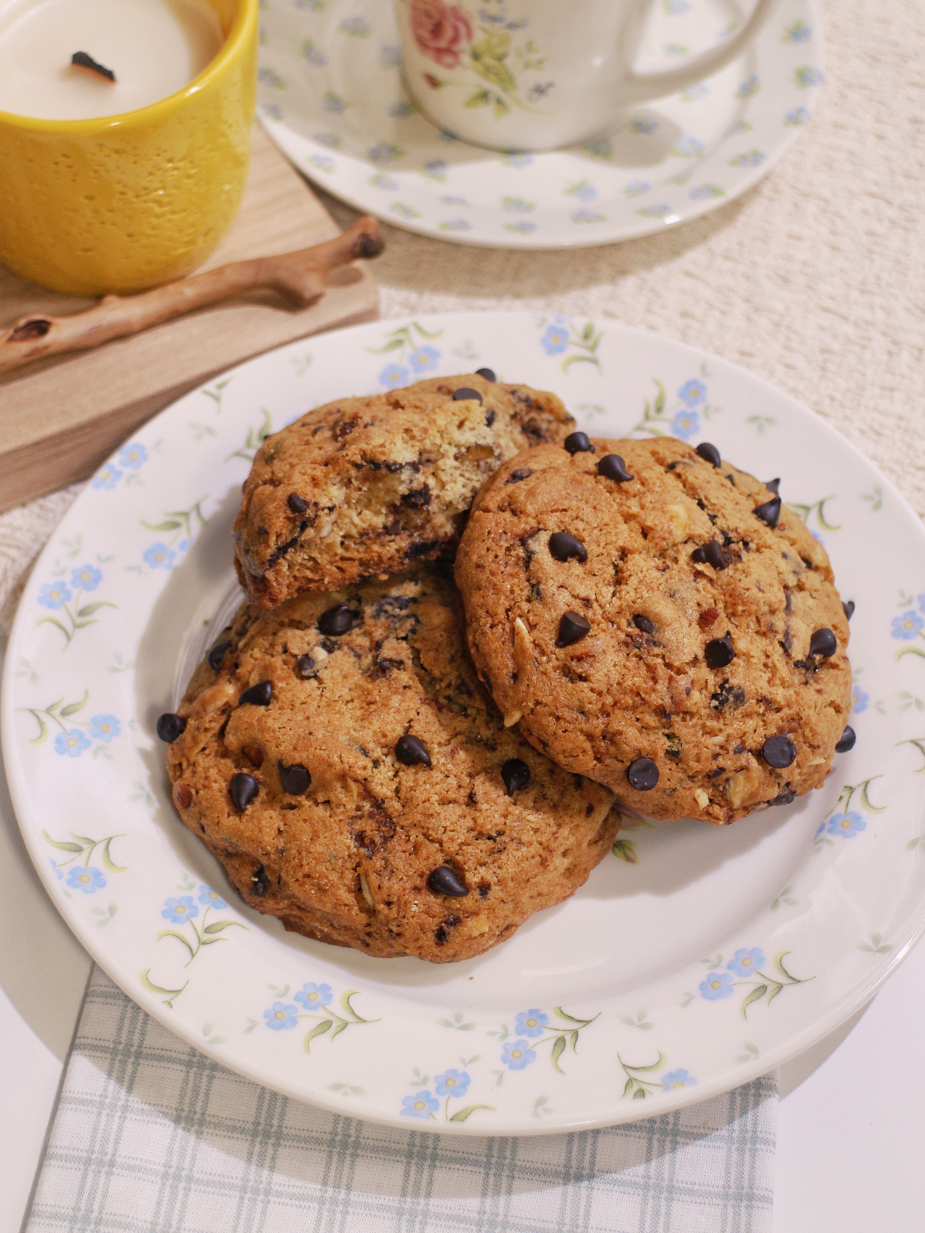 Chocolate Nut Soft Cookies